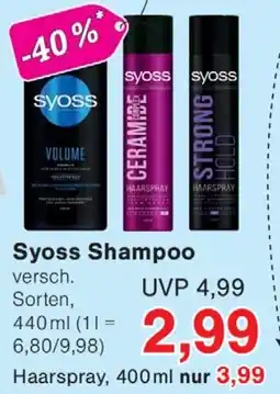 Wiglo Wunderland Syoss Shampoo Angebot