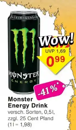 Wiglo Wunderland Monster Energy Drink Angebot