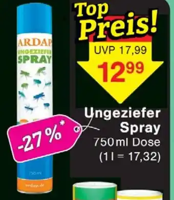 Wiglo Wunderland Ungeziefer Spray Angebot