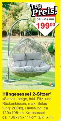 Wiglo Wunderland Hängesessel 2-Sitzer Angebot