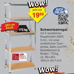 Wiglo Wunderland Schwerlastregal JAN PROFI TOOLS Angebot