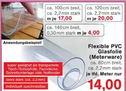 Wiglo Wunderland Flexible PVC Glasfolie (Meterware) Angebot