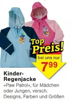 Wiglo Wunderland Kinder- Regenjacke Angebot