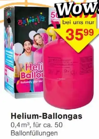 Wiglo Wunderland Helium-Ballongas Angebot