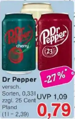 Jawoll Dr Pepper Angebot