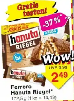 Jawoll Ferrero Hanuta Riegel Angebot