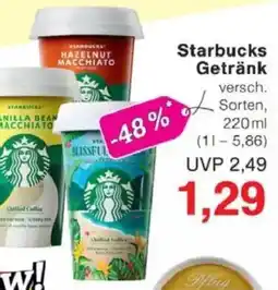 Jawoll Starbucks Getränk Angebot