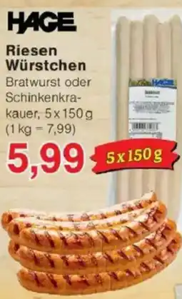 Jawoll HAGE Riesen Würstchen Angebot