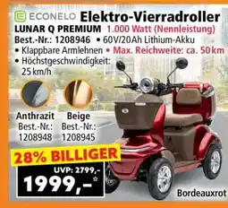 Norma ECONELO Elektro-Vierradroller LUNAR Q PREMIUM Angebot