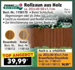 Norma Rollzaun aus Holz Angebot