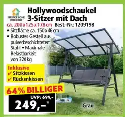Norma Hollywoodschaukel 3-Sitzer mit Dach Angebot