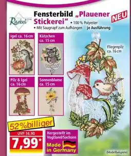 Norma Fensterbild „Plauener Stickerei“ Angebot