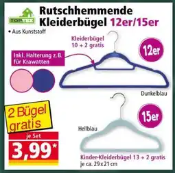 Norma Rutschhemmende Kleiderbügel 12er/15er Angebot