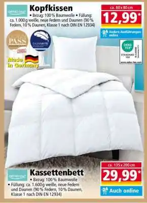 Norma Kassettenbett Angebot