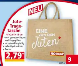 Norma Jute-Tragetasche Angebot
