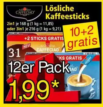 Norma Lösliche Kaffeesticks Angebot