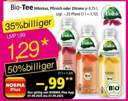 Norma Bio-Tee Hibiskus, Pfirsich oder Zitrone Angebot