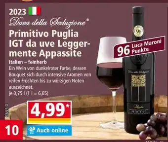 Norma Primitivo Puglia IGT da uve Leggermente Appassite Angebot