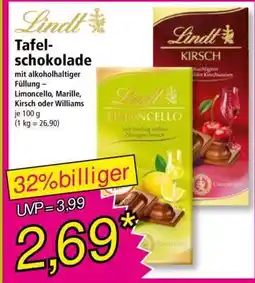 Norma Lindt Tafel-schokolade Angebot