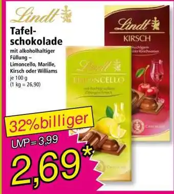 Norma Lindt Tafel-schokolade Angebot