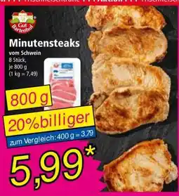 Norma Minutensteaks Angebot