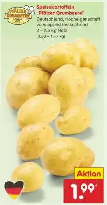 Netto Marken-Discount Speisekartoffeln „Pfälzer Grumbeere“ Angebot
