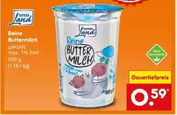 Netto Marken-Discount Reine Buttermilch Angebot
