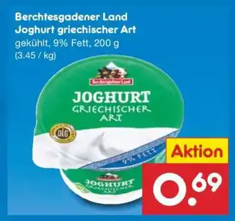 Netto Marken-Discount Berchtesgadener Land Joghurt griechischer Art Angebot