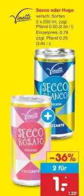 Netto Marken-Discount Secco oder Hugo Angebot