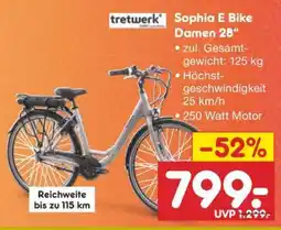 Netto Marken-Discount Sophia E Bike Damen 28 Angebot