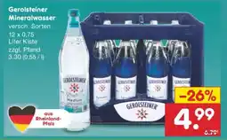 Netto Marken-Discount Gerolsteiner Mineralwasser Angebot