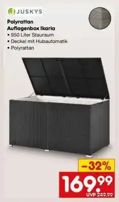 Netto Marken-Discount Polyrattan Auflagenbox Ikaria Angebot