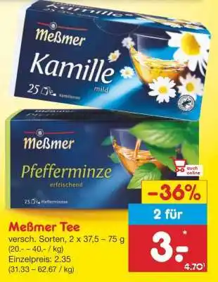 Netto Marken-Discount Meßmer Tee Angebot
