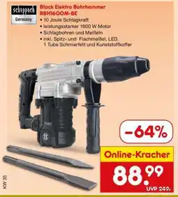 Netto Marken-Discount Black Elektro Bohrhammer RBH1600M-BE Angebot