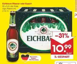 Netto Marken-Discount Eichbaum Pilsener oder Export Angebot