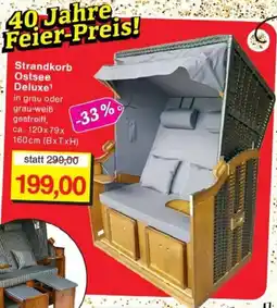 Jawoll Strandkorb Ostsee Deluxe Angebot