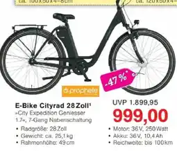 Jawoll E-Bike Cityrad 28 Zoll Angebot
