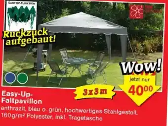 Jawoll Easy-Up- Faltpavillon Angebot