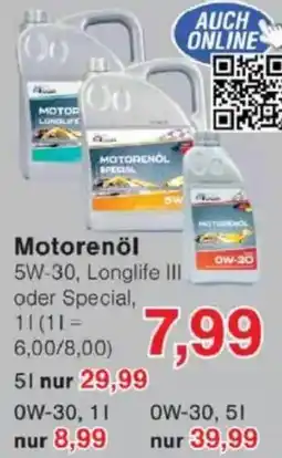 Jawoll Motorenöl Angebot