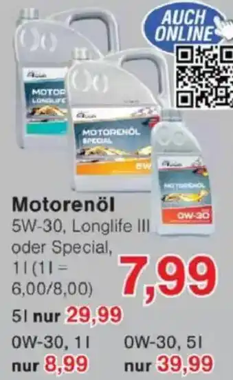 Jawoll Motorenöl Angebot
