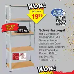 Jawoll Schwerlastregal JAN PROFI TOOLS Angebot