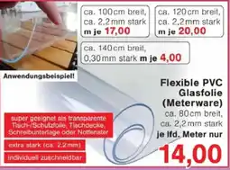 Jawoll Flexible PVC Glasfolie (Meterware) Angebot