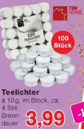 Jawoll TIM HOME Teelichter Angebot
