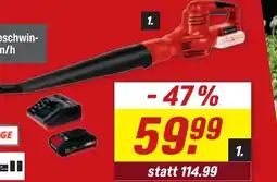 toom Baumarkt Einhell Akku-Laubbläser GC-LB 18 Li-Solo Angebot