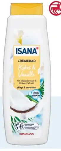 Rossmann Isana Cremebad Angebot