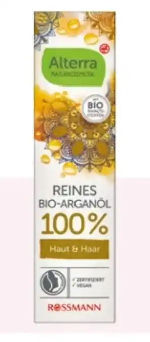 Rossmann Alterra Reines Bio-Arganöl 100 % Angebot