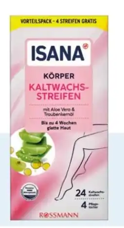 Rossmann Isana Kaltwachsstreifen Körper Angebot