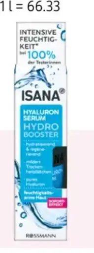 Rossmann Isana Hydro Booster Hyaluron Serum Angebot