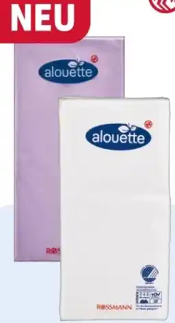 Rossmann Alouette Servietten Angebot