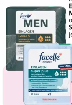 Rossmann Facelle Diskret Hygiene-Einlagen Men Angebot